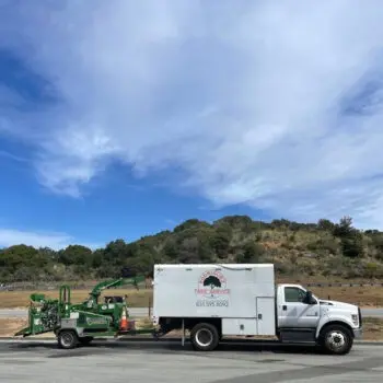 Tree service truck and equipment